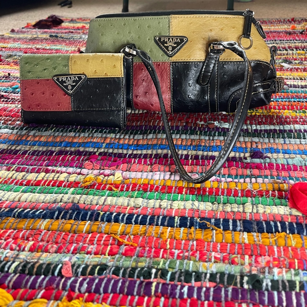 Faux Prada Mini purse and wallet set